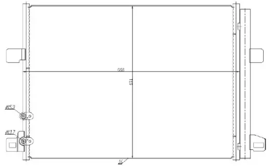Kondensator, Klimaanlage MTR 13054711 Bild Kondensator, Klimaanlage MTR 13054711