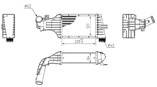 Ladeluftkühler MTR 13054712