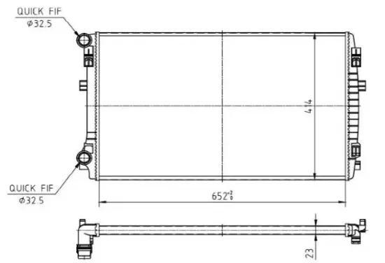 Kühler, Motorkühlung MTR 13054714 Bild Kühler, Motorkühlung MTR 13054714