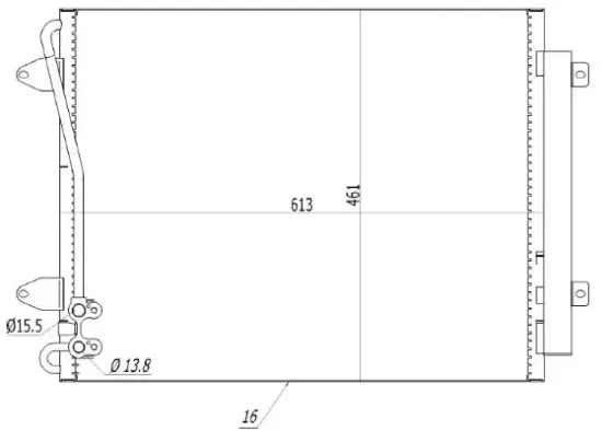 Kondensator, Klimaanlage MTR 13054716 Bild Kondensator, Klimaanlage MTR 13054716