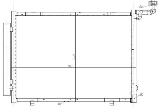Kondensator, Klimaanlage MTR 13054721 Bild Kondensator, Klimaanlage MTR 13054721
