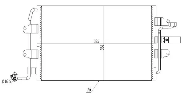 Kondensator, Klimaanlage MTR 13054729
