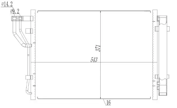 Kondensator, Klimaanlage MTR 13054741