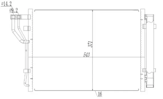 Kondensator, Klimaanlage MTR 13054741 Bild Kondensator, Klimaanlage MTR 13054741