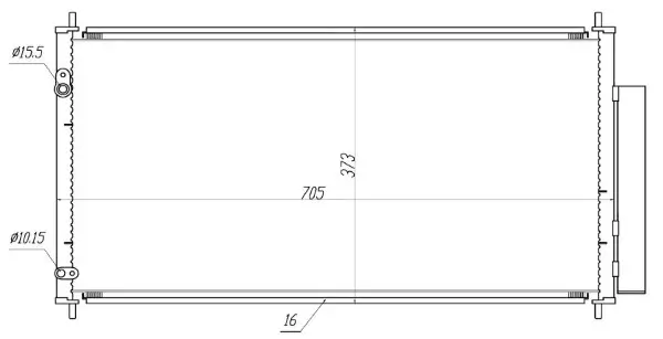 Kondensator, Klimaanlage MTR 13054742