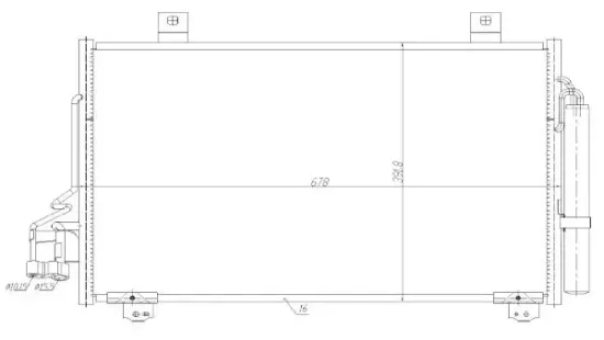 Kondensator, Klimaanlage MTR 13054745 Bild Kondensator, Klimaanlage MTR 13054745