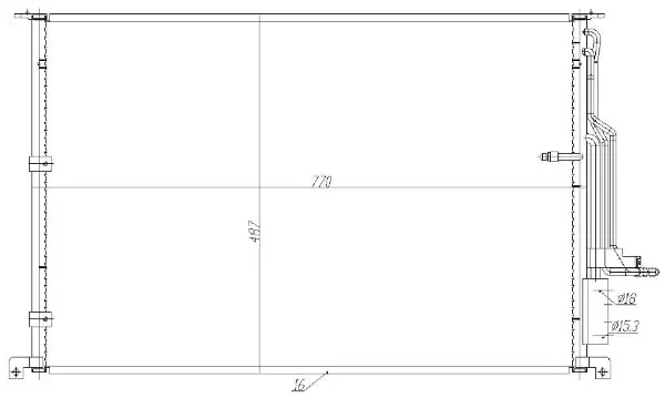 Kondensator, Klimaanlage MTR 13054752