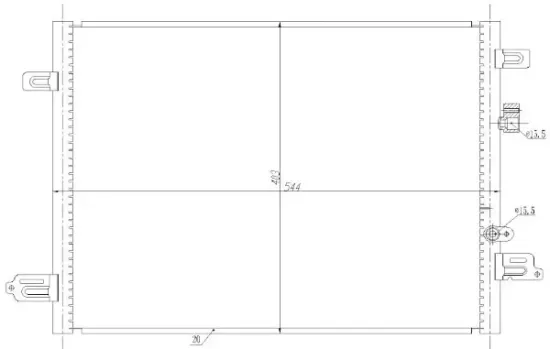 Kondensator, Klimaanlage MTR 13054754 Bild Kondensator, Klimaanlage MTR 13054754