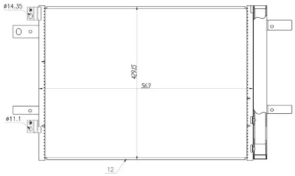 Kondensator, Klimaanlage MTR 13054755