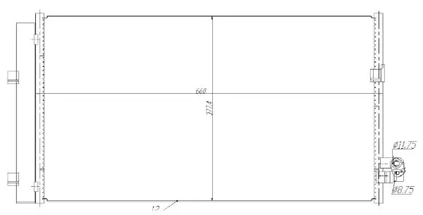 Kondensator, Klimaanlage MTR 13054757