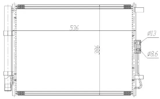 Kondensator, Klimaanlage MTR 13054759 Bild Kondensator, Klimaanlage MTR 13054759