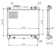 Kühler, Motorkühlung MTR 13054760
