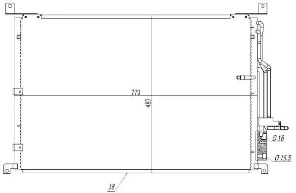 Kondensator, Klimaanlage MTR 13054763