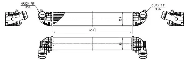 Ladeluftkühler MTR 13054765