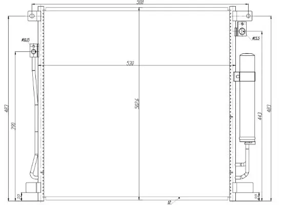 Kondensator, Klimaanlage MTR 13054768