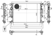 Kühler, Motorkühlung MTR 13054769