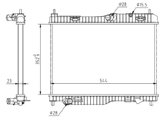 Kühler, Motorkühlung MTR 13054772