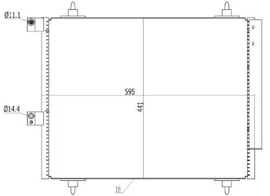 Kondensator, Klimaanlage MTR 13054773