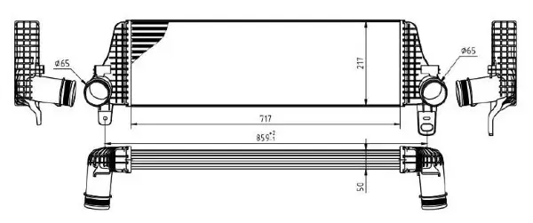 Ladeluftkühler MTR 13054774