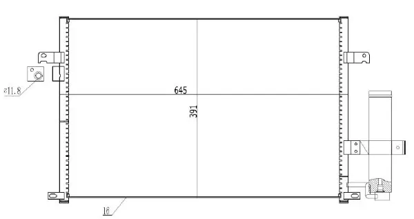 Kondensator, Klimaanlage MTR 13054783