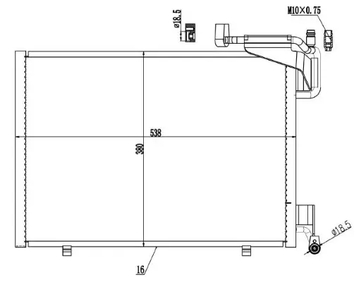 Kondensator, Klimaanlage MTR 13054791 Bild Kondensator, Klimaanlage MTR 13054791