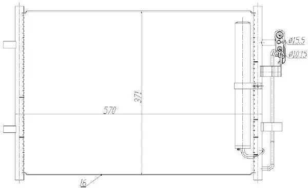 Kondensator, Klimaanlage MTR 13054792