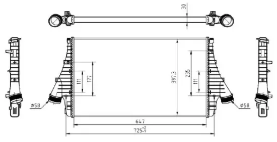Ladeluftkühler MTR 13054795 Bild Ladeluftkühler MTR 13054795