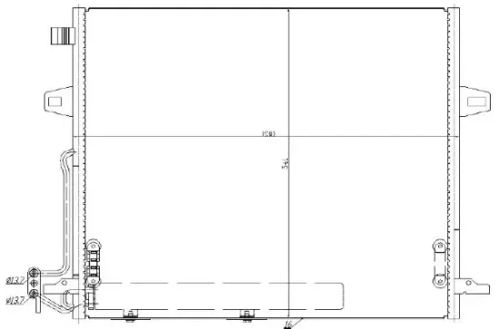 Kondensator, Klimaanlage MTR 13054796 Bild Kondensator, Klimaanlage MTR 13054796