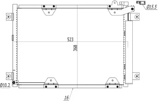 Kondensator, Klimaanlage MTR 13054801 Bild Kondensator, Klimaanlage MTR 13054801