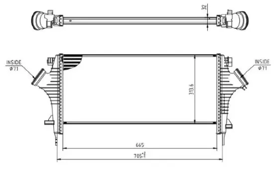 Ladeluftkühler MTR 13054806 Bild Ladeluftkühler MTR 13054806