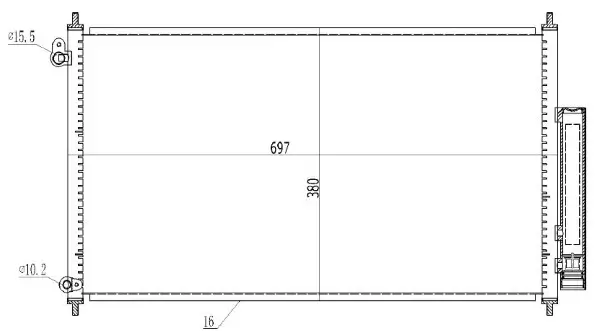 Kondensator, Klimaanlage MTR 13054809