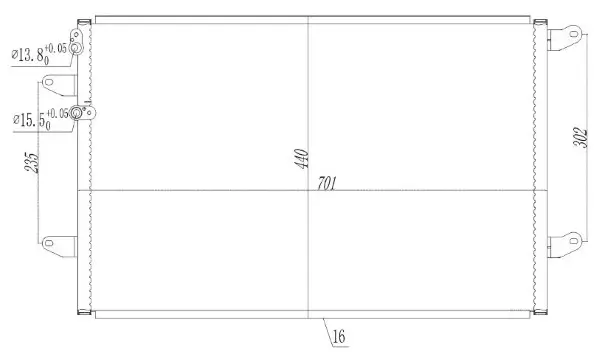Kondensator, Klimaanlage MTR 13054814