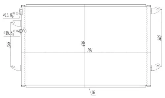Kondensator, Klimaanlage MTR 13054814 Bild Kondensator, Klimaanlage MTR 13054814
