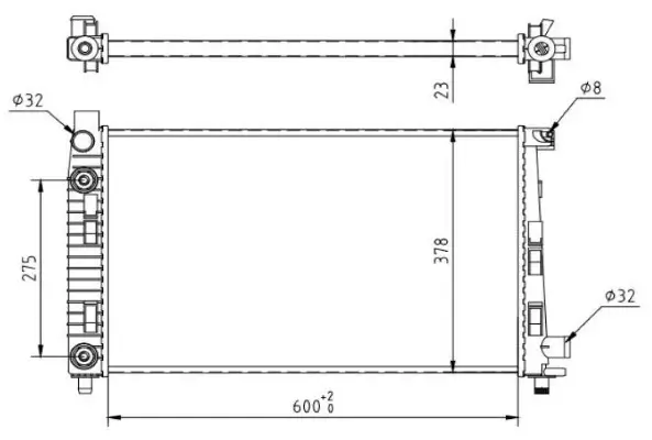 Kühler, Motorkühlung MTR 13054818