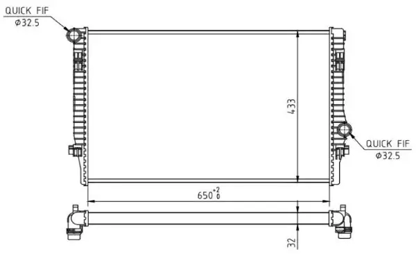 Kühler, Motorkühlung MTR 13054819