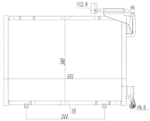 Kondensator, Klimaanlage MTR 13054820
