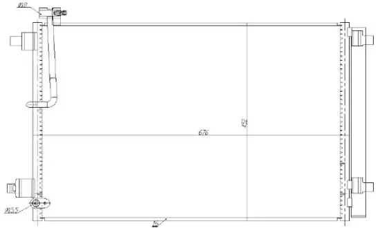 Kondensator, Klimaanlage MTR 13054821 Bild Kondensator, Klimaanlage MTR 13054821