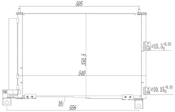 Kondensator, Klimaanlage MTR 13054823