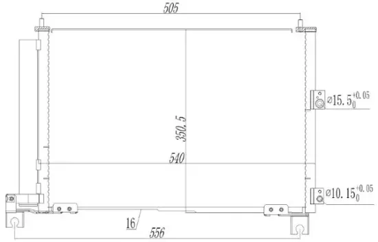Kondensator, Klimaanlage MTR 13054823 Bild Kondensator, Klimaanlage MTR 13054823