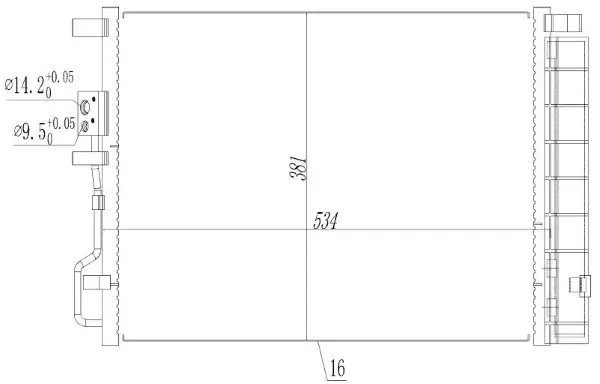 Kondensator, Klimaanlage MTR 13054826