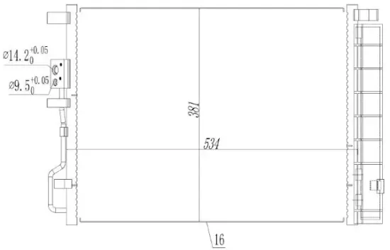 Kondensator, Klimaanlage MTR 13054826 Bild Kondensator, Klimaanlage MTR 13054826
