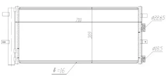 Kondensator, Klimaanlage MTR 13054828 Bild Kondensator, Klimaanlage MTR 13054828
