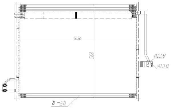 Kondensator, Klimaanlage MTR 13054833