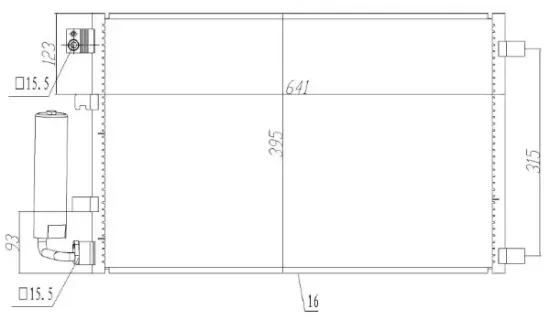 Kondensator, Klimaanlage MTR 13054839 Bild Kondensator, Klimaanlage MTR 13054839