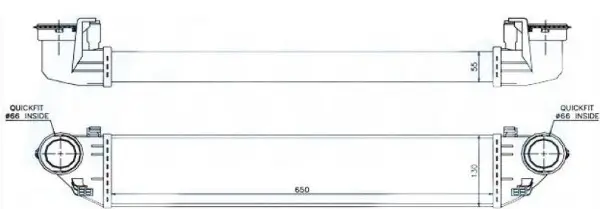Ladeluftkühler MTR 13054842