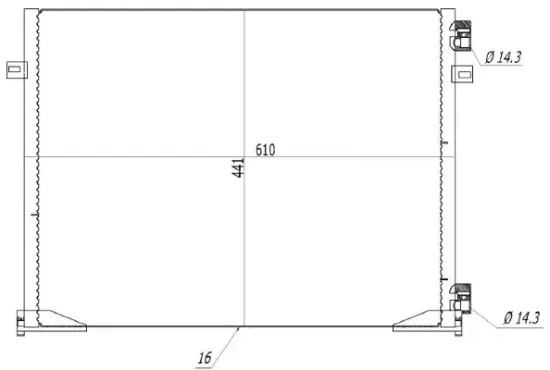 Kondensator, Klimaanlage MTR 13054843 Bild Kondensator, Klimaanlage MTR 13054843