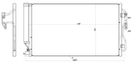 Kondensator, Klimaanlage MTR 13054848 Bild Kondensator, Klimaanlage MTR 13054848