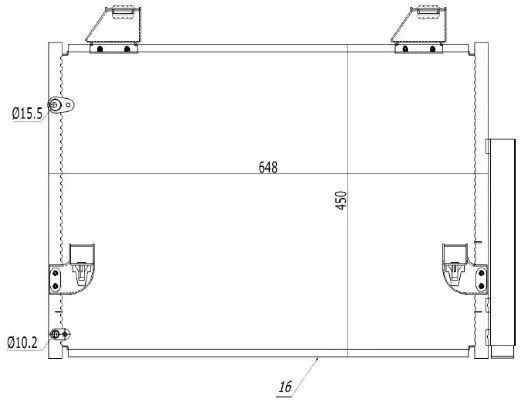 Kondensator, Klimaanlage MTR 13054849