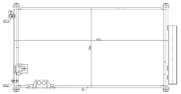 Kondensator, Klimaanlage MTR 13054852
