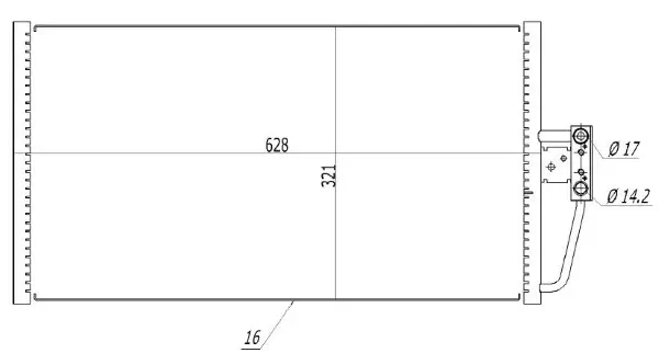 Kondensator, Klimaanlage MTR 13054855